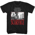 Black Scarface t-shirt featuring a Scarface American Dream Quote design