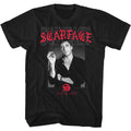 Black Scarface t-shirt featuring a Scarface Text Layering 2 design