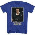 Royal Blue Scarface t-shirt featuring a Scarface Scarface Bad Guy design