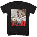 Black Scarface t-shirt featuring a Scarface Scarface Money Stacks design