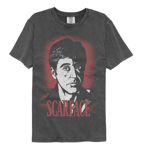 Scarface Comfort Colors T-Shirt - Scarface Face - Smoke Gray