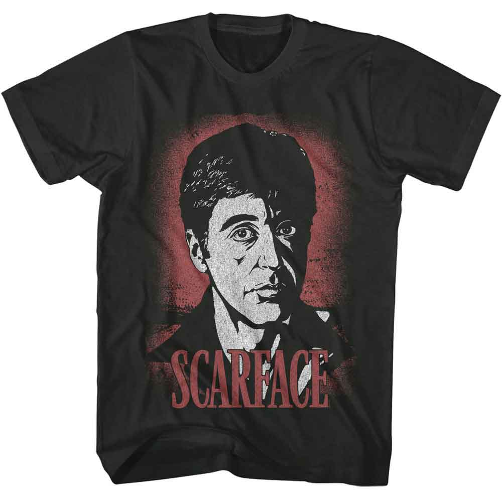 Smoke Gray Scarface t-shirt featuring a Scarface Scarface Face design