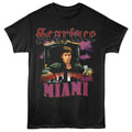 Black Scarface t-shirt featuring a Scarface Scarface King of Miami design
