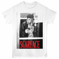 White Scarface t-shirt featuring a Booth design