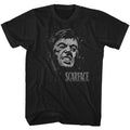 Black Scarface t-shirt featuring a Scarface Space design