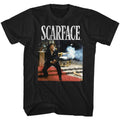 Black Scarface t-shirt featuring a Say Hello to My Little Friend design