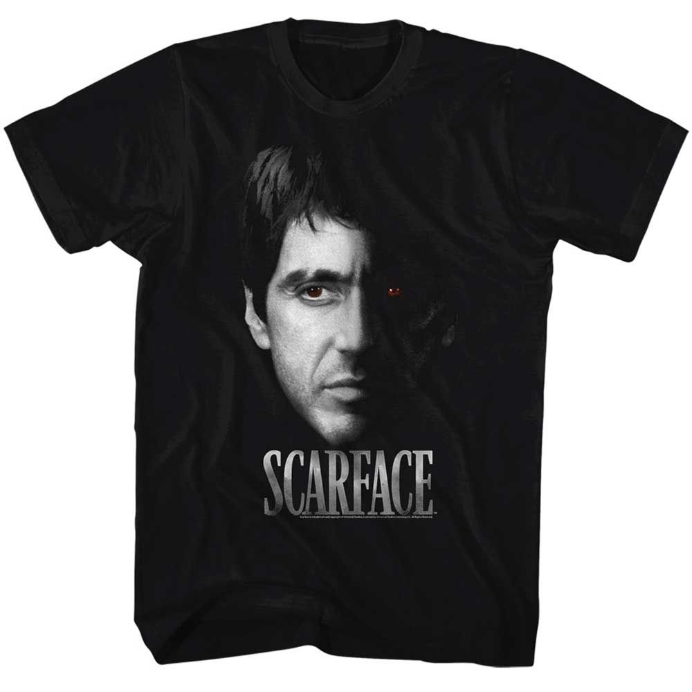 Black Scarface t-shirt featuring a Scarface Rd Eye design