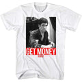 White Scarface t-shirt featuring a Scarface Get It design