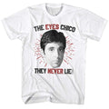 White Scarface t-shirt featuring a Scarface Eyeschico design