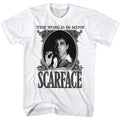 White Scarface t-shirt featuring a Scarface Dollarface design
