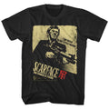 Black Scarface t-shirt featuring a Scarface Scarface Action design