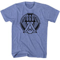 Light Blue Heather Stargate t-shirt featuring an SGC Emblem design