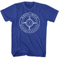 Royal Blue Stargate t-shirt featuring a White Rock Research design