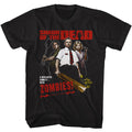 Black Shaun of the Dead t-shirt featuring a Rom-Zom-Com design