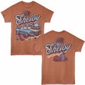 Rust Heather Carroll Shelby t-shirt featuring a GT 500 Racing design