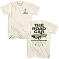 Road Car Carroll Shelby t-shirt in natural, front and back
