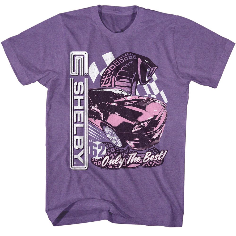 Only the Best Carroll Shelby t-shirt in purple heather