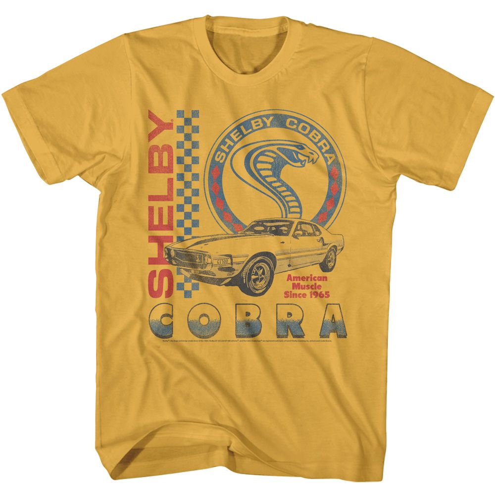 Vintage Collage Carroll Shelby t-shirt in ginger