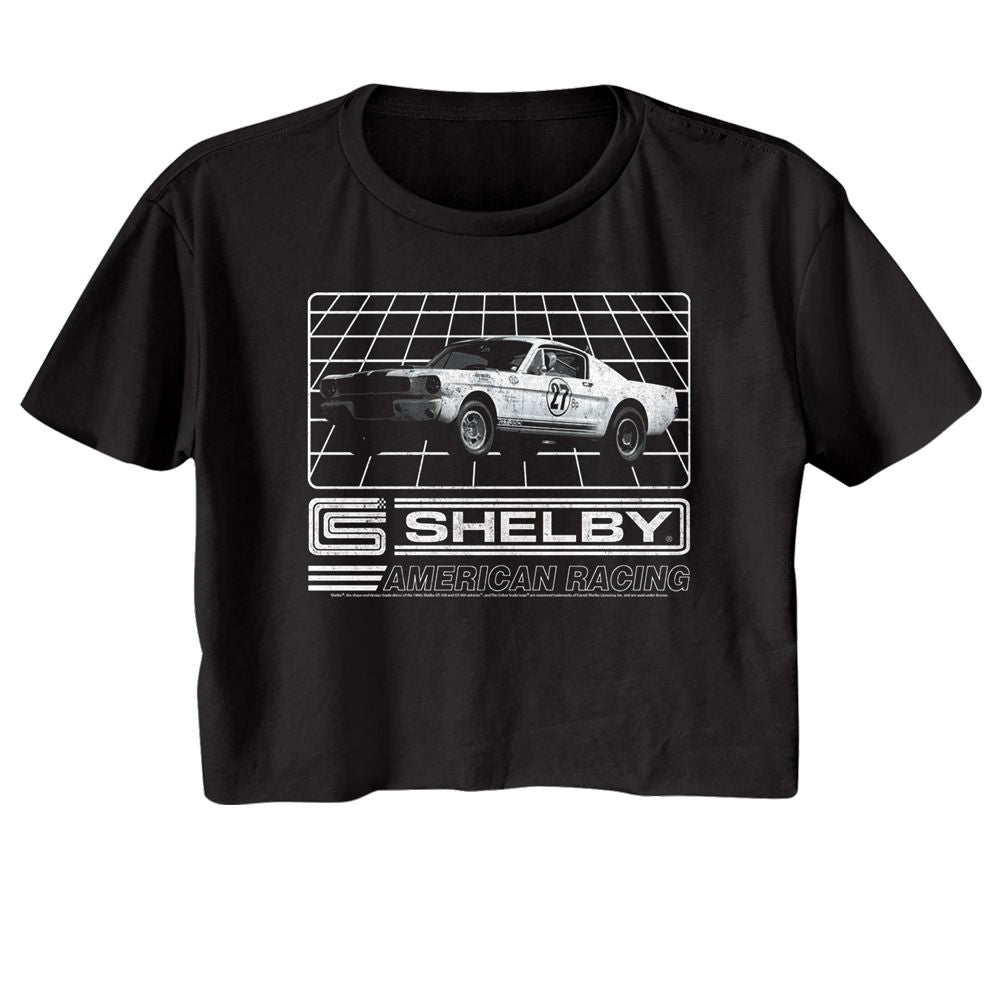 Carroll Shelby Ladies Crop Top - Shelby Grid