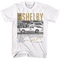 GT Two-Color Carroll Shelby t-shirt in white