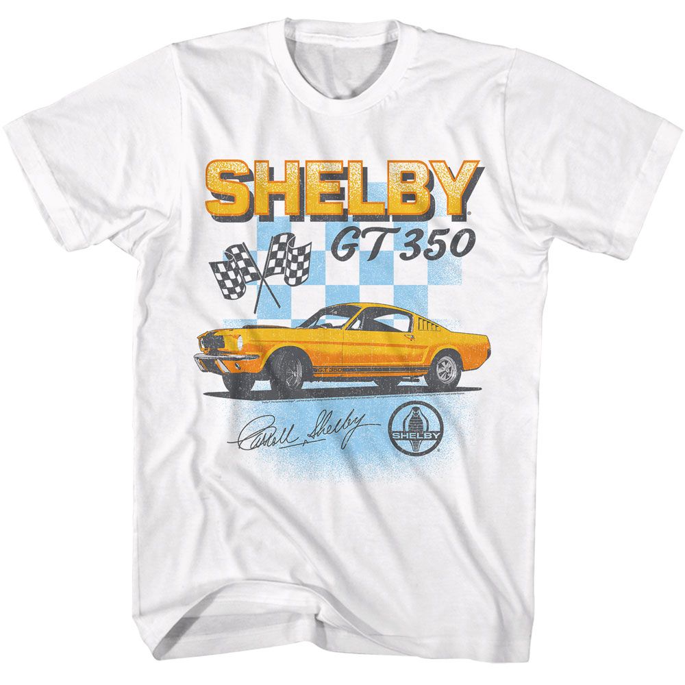 GT350 Emblem Carroll Shelby t-shirt in white