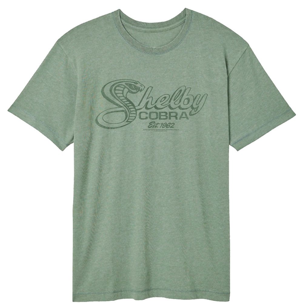 Carroll Shelby Vintage Wash T-Shirt - Cobra Snake Script