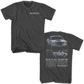 GT 350 Two Angles Carroll Shelby t-shirt in smoke gray, front and back