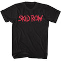 Black Skid Row t-shirt featuring a Red Logo design