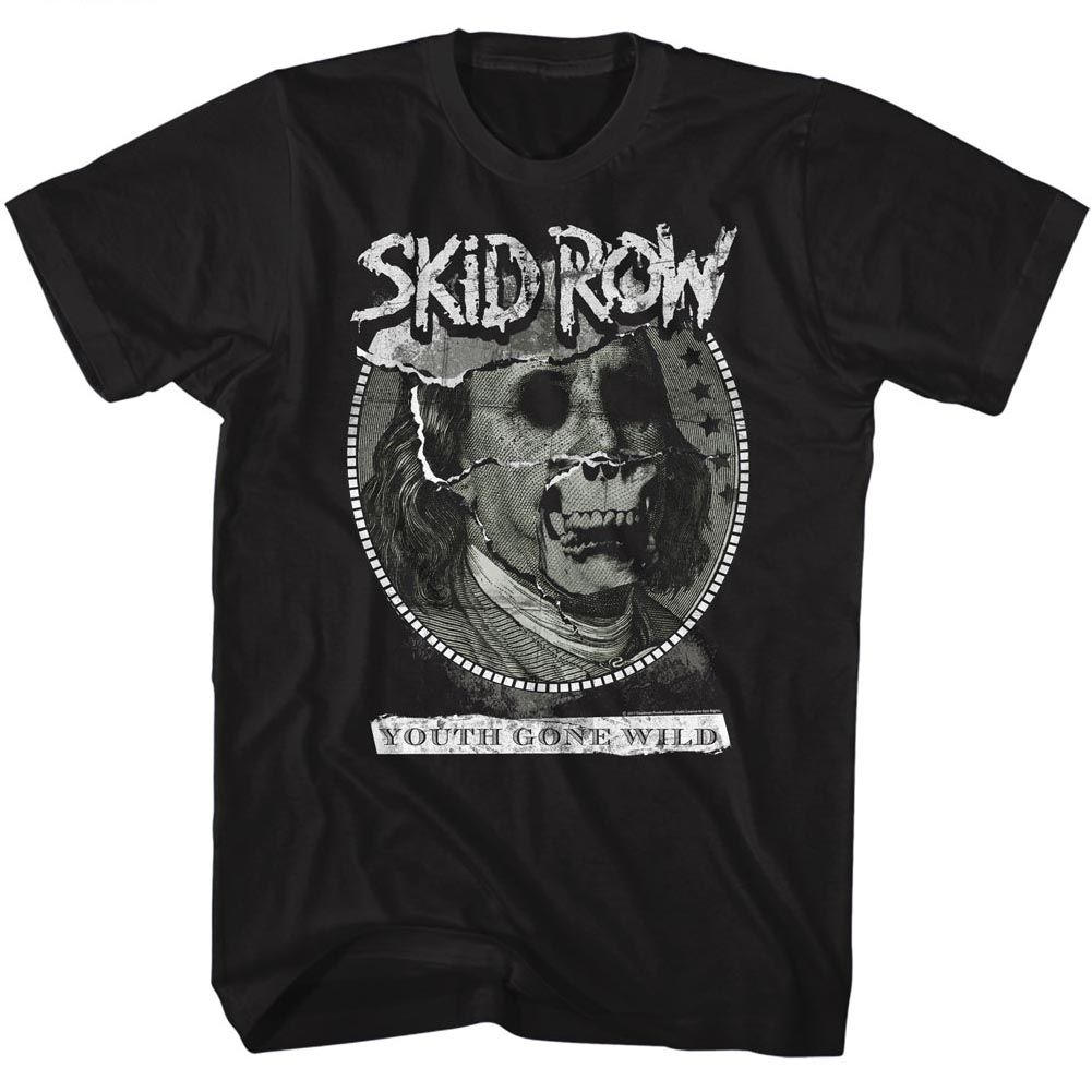 Black Skid Row t-shirt featuring a Dead Benji design