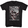 Black Skid Row t-shirt featuring a Skull and Chain design