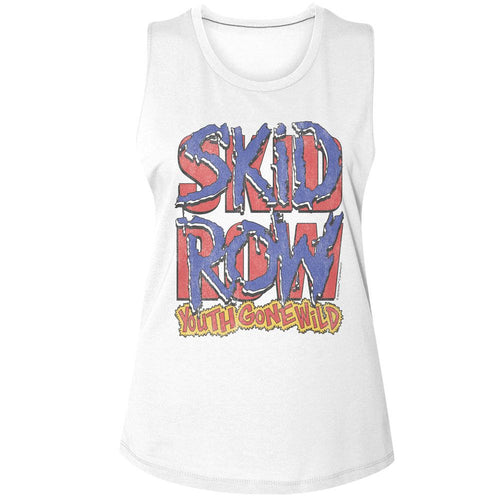 Skid Row Ladies Muscle Tank - Logo and YGW