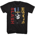 Black Slash t-shirt featuring a double Slash Skull design