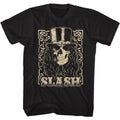 Black Slash t-shirt featuring a Slash Skull Cream design