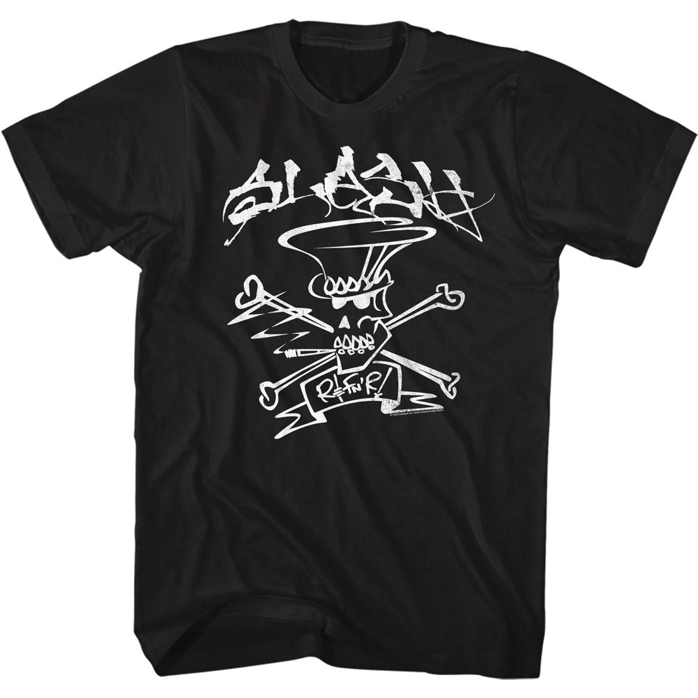 Black Slash t-shirt featuring a Slash design