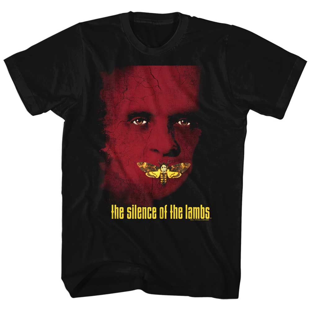 Black Silence of the Lambs t-shirt featuring a Silence of the Lambs Poster design
