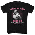 Black Silence of the Lambs t-shirt featuring a Silence of the Lambs Lotion design