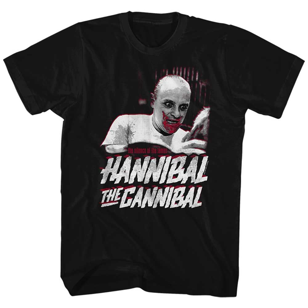 Black Silence of the Lambs t-shirt featuring a The Cannibal design