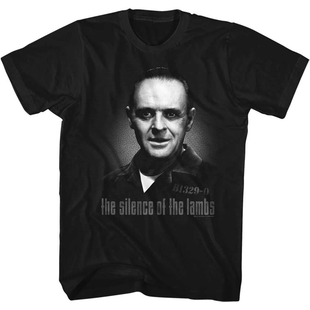 Black Silence of the Lambs t-shirt featuring a Silence of the Lambs Big Spooks design