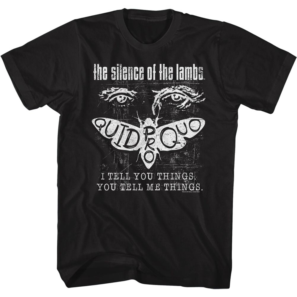 Black Silence of the Lambs t-shirt featuring a Silence of the Lambs Negative design