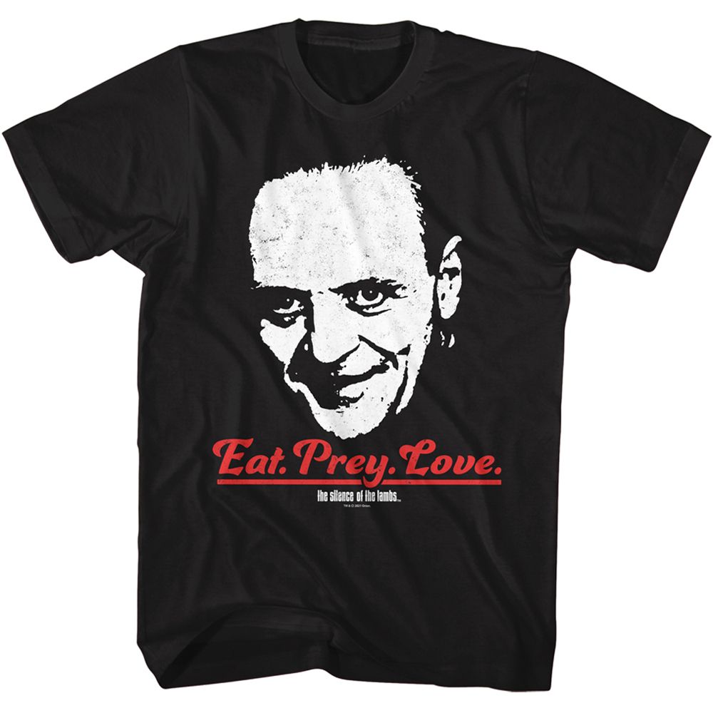 Black Silence of the Lambs t-shirt featuring an Eat the Rude design