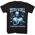 Black Silence of the Lambs t-shirt featuring a Silence of the Lambs Silence It Will Get the Hose design