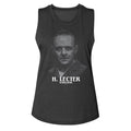 Silence of the Lambs Ladies Muscle Tank - Silence H Lecter Portrait