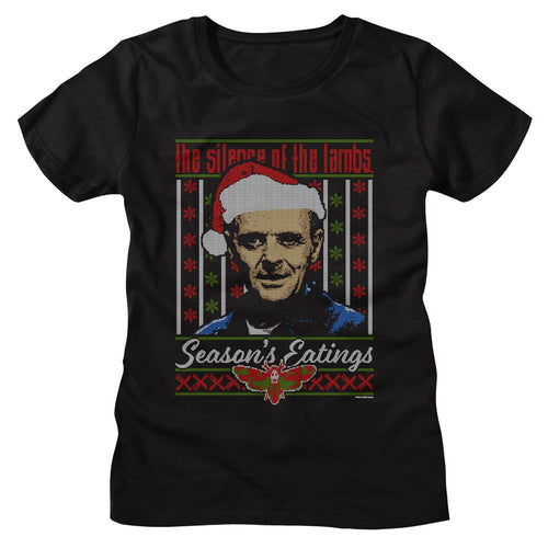 Silence of the Lambs Ladies T-Shirt - Silence Lecter Ugly Sweater