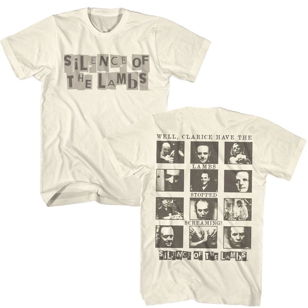 Natural Silence of the Lambs t-shirt featuring a Silence of the Lambs Silence Well Clarice F B design