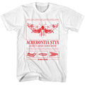 White Silence of the Lambs t-shirt featuring a Styx Metamorphosis design