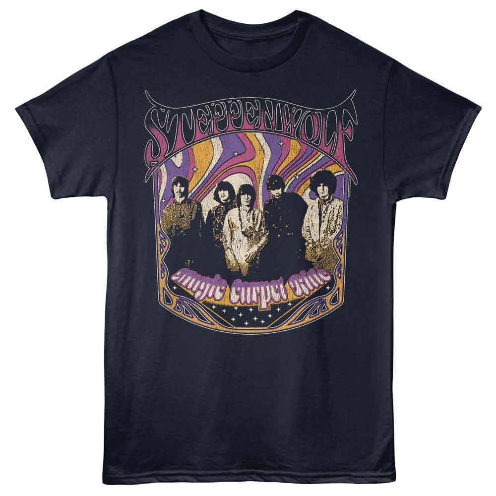 Navy Steppenwolf t-shirt featuring a Magic Carpet Ride design