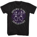 Black Spooky Scary Skeletons t-shirt featuring a Spooky Scary Skeletons spiral design