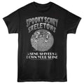Black Spooky Scary Skeletons t-shirt featuring an Old Film Duet Skeletons design