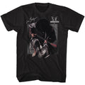 Black Stevie Ray Vaughan t-shirt featuring an In Step design