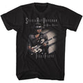 Black Stevie Ray Vaughan t-shirt featuring a Texas Flood design